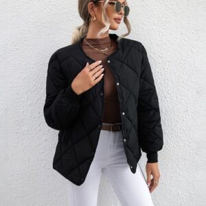 Diamond Check Casual Coat