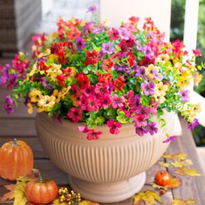 Artificial Outdoor UV-proof Decorative Simulation Green Plant Plastic Flowers
