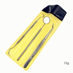 Tweezers Probe Stomatoscope Stainless Steel Dental Care Dentist Tool Set